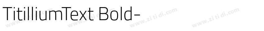TitilliumText Bold字体转换
